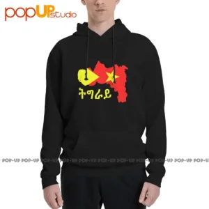 Tigray Region Map Tigray Inside Me Tigray Flag Hoodie Sweatshirts Hoodies Cool Funny All-Match Best Quality